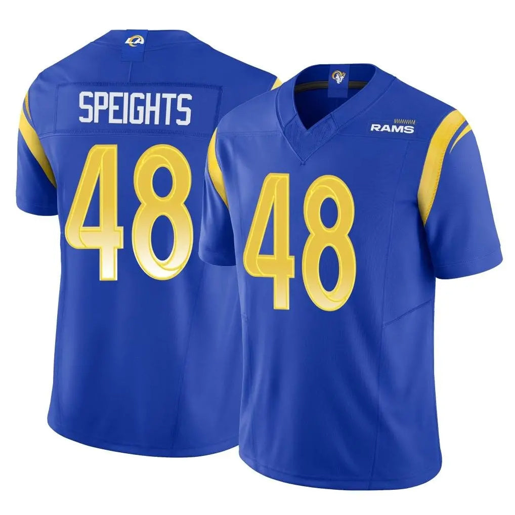 LA.Rams #48 Omar Speights Player Royal Limited Vapor F.U.S.E. Home Game Qdoa Stitched Jerseys