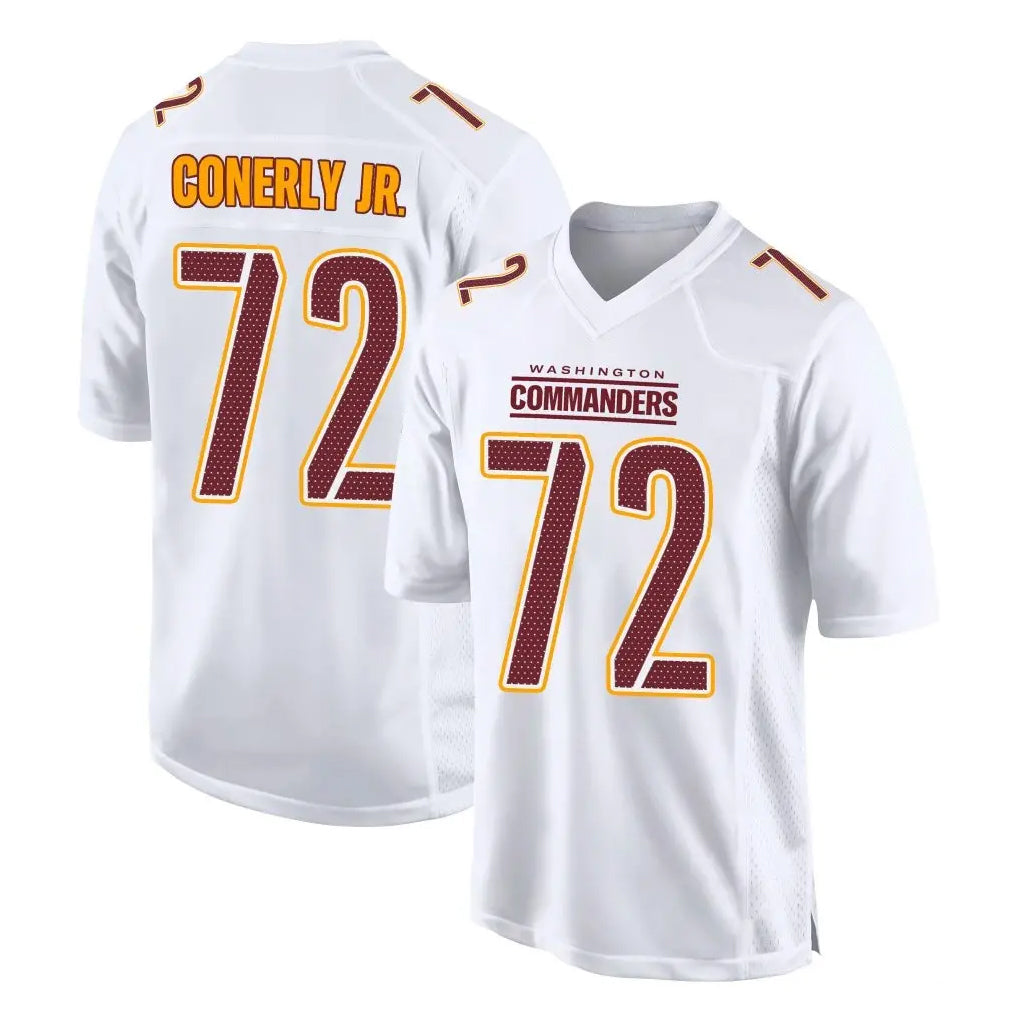 W.Commanders #72 Josh Conerly Jr. Player White Tundra Fashion Home Game Qdoa Stitched Jerseys