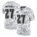 P.Eagles #27 Quinyon Mitchell Player Arctic Camo Salute to Service Limited Game Qdoa Stitched Jerseys