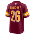Qdoa W.Commanders #26 Jeremy McNichols Burgundy Game Jersey