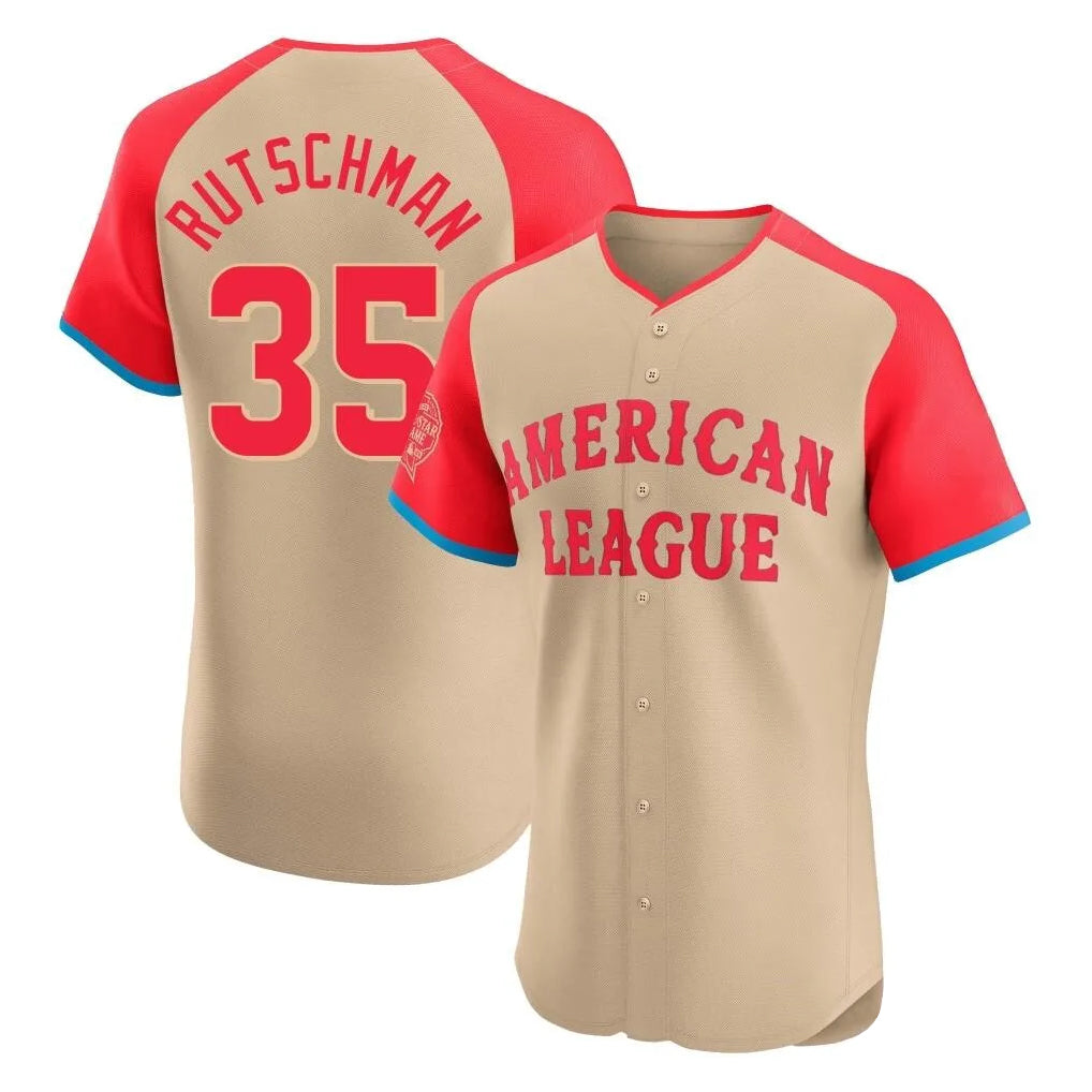 B.Orioles #35 Adley Rutschman Player Cream American League All-Star Limited Elite Home Game Qdoa Stitched Jerseys