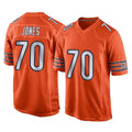 C.Bears #70 Braxton Jones Player Orange Home Game Qdoa Stitched Jerseys