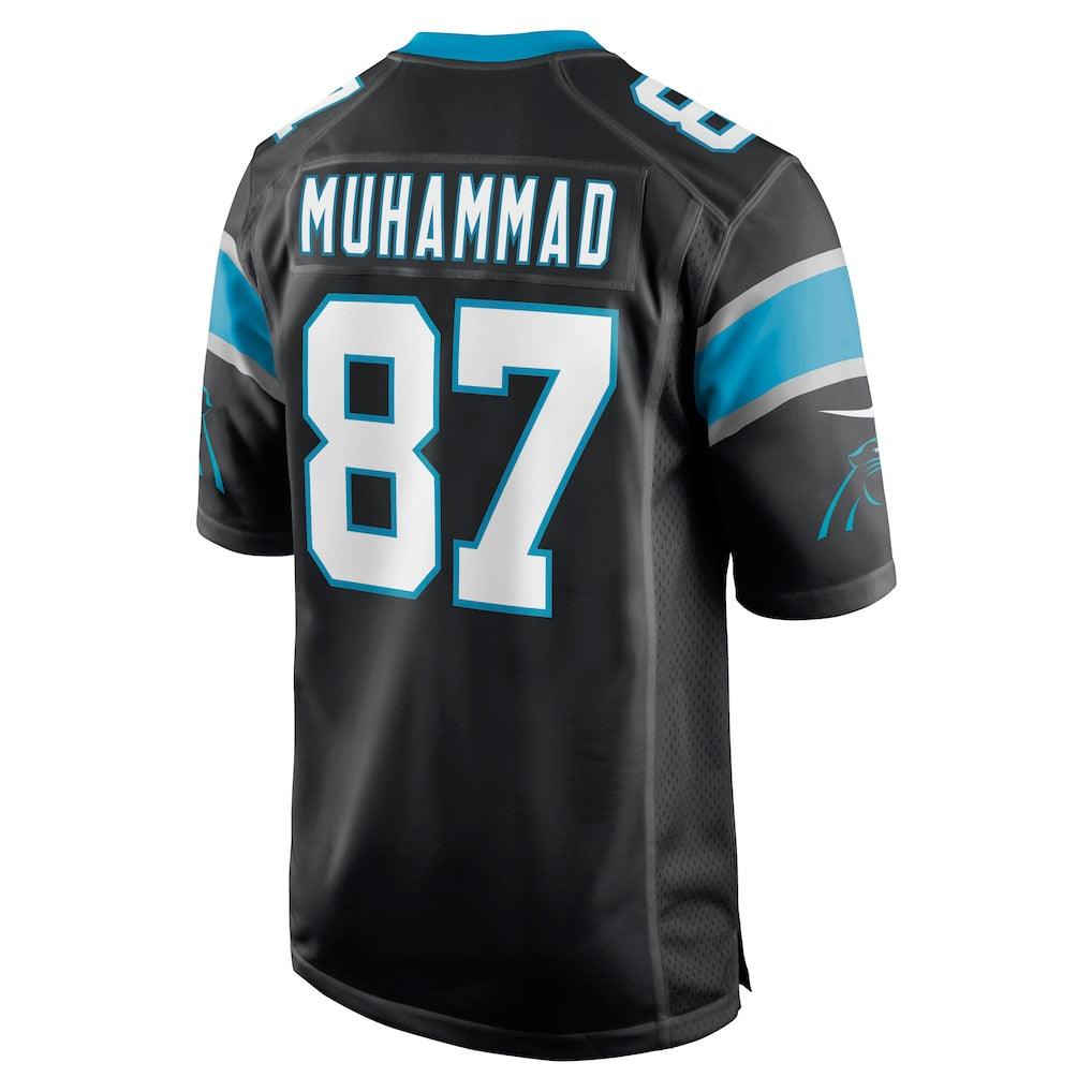 Qdoa C.Panthers #87 Muhsin Muhammad Black Retired Player Jersey