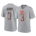C.Browns #3 Jerry Jeudy Player Gray Atmosphere Fashion Game Qdoa Stitched Jerseys
