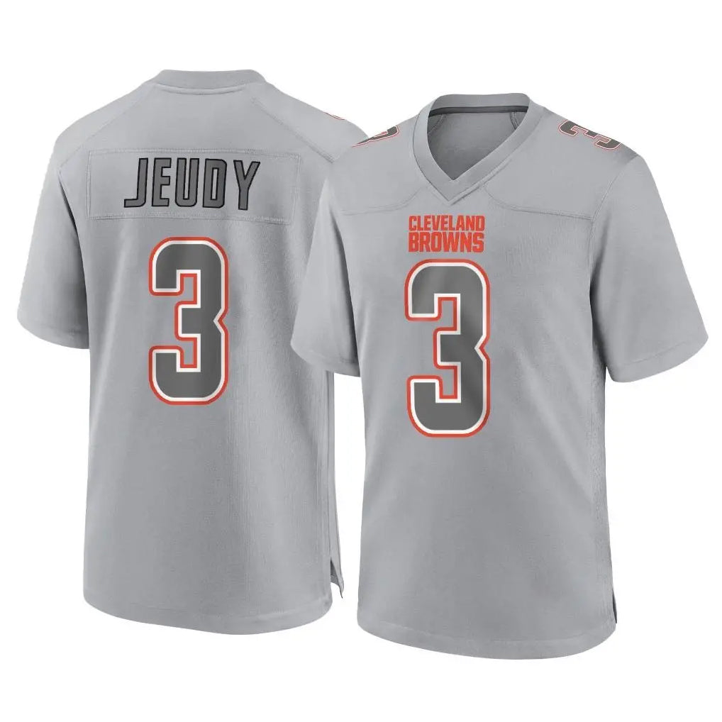 C.Browns #3 Jerry Jeudy Player Gray Atmosphere Fashion Game Qdoa Stitched Jerseys
