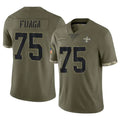 NO.Saints #75 Taliese Fuaga Player Olive Salute To Service Limited Qdoa Stitched Jerseys