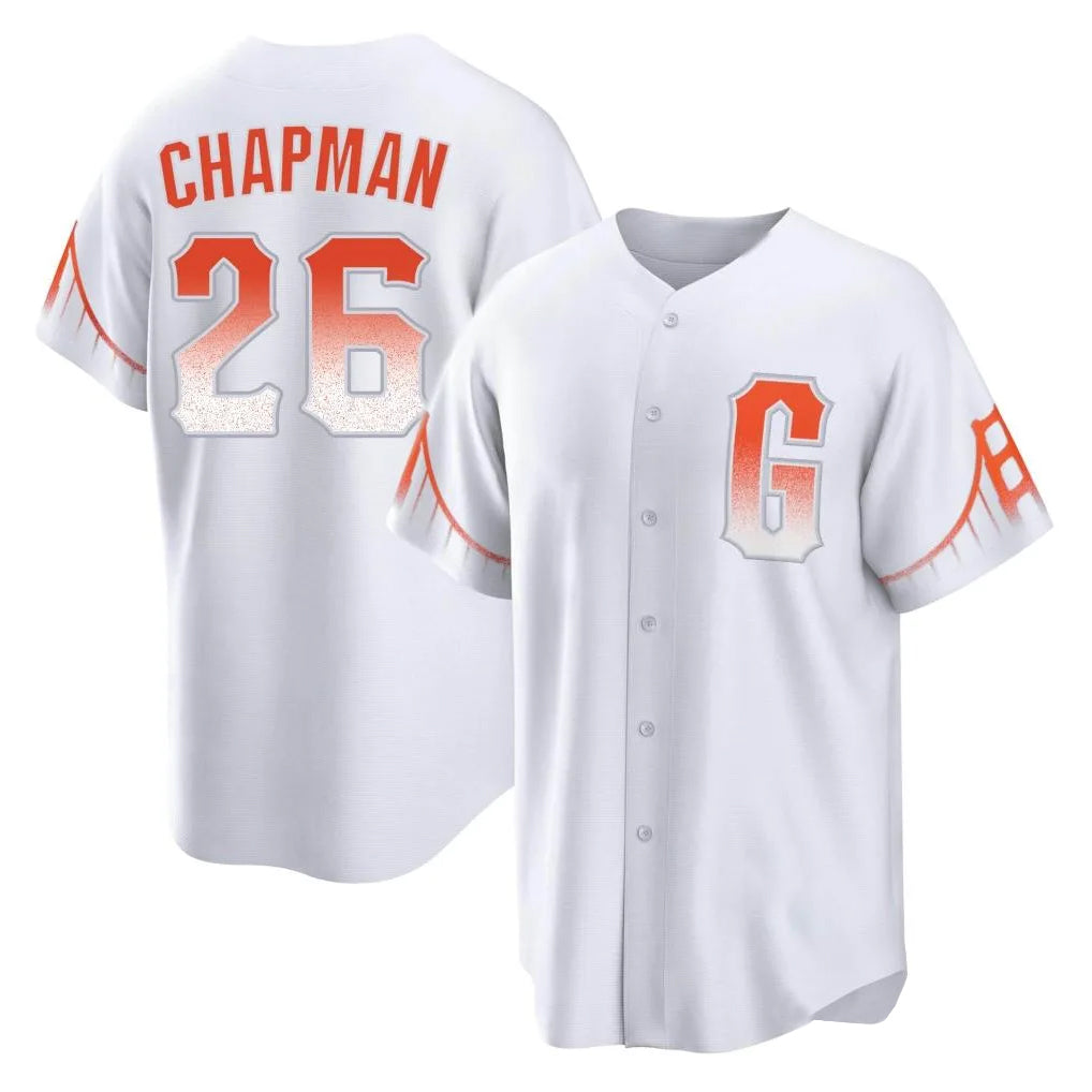 SF.Giants #26 Matt Chapman Player White City Connect Home Game Qdoa Stitched Jerseys