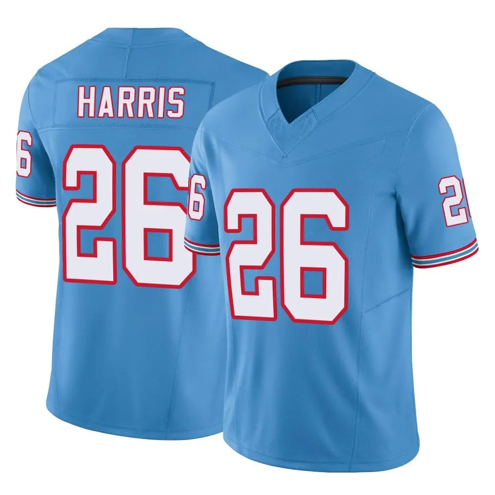 T.Titans #26 Marcus Harris Player Light Blue Limited Vapor F.U.S.E. Home Game Qdoa Stitched Jerseys