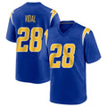 LA.Chargers #28 Kimani Vidal Player Royal Home Game Qdoa Stitched Jerseys