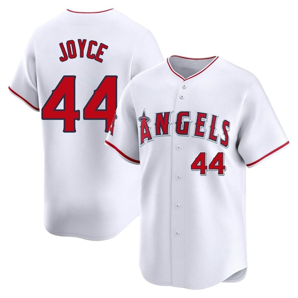 LA.Angels #44 Ben Joyce Player White Limited Home Qdoa Stitched Jerseys