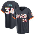 S.Diego Padres #34 Michael King Player Obsidian 2026 City Connect Home Limited T-shirt Qdoa Stitched Jerseys