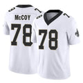 NO.Saints #78 Erik McCoy Player White Limited Vapor F.U.S.E. Home Game Qdoa Stitched Jerseys