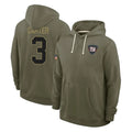 NY.Giants #3 Abdul Carter Player Olive Salute to Service Pullover Hoodies Limited Qdoa Stitched Jerseys