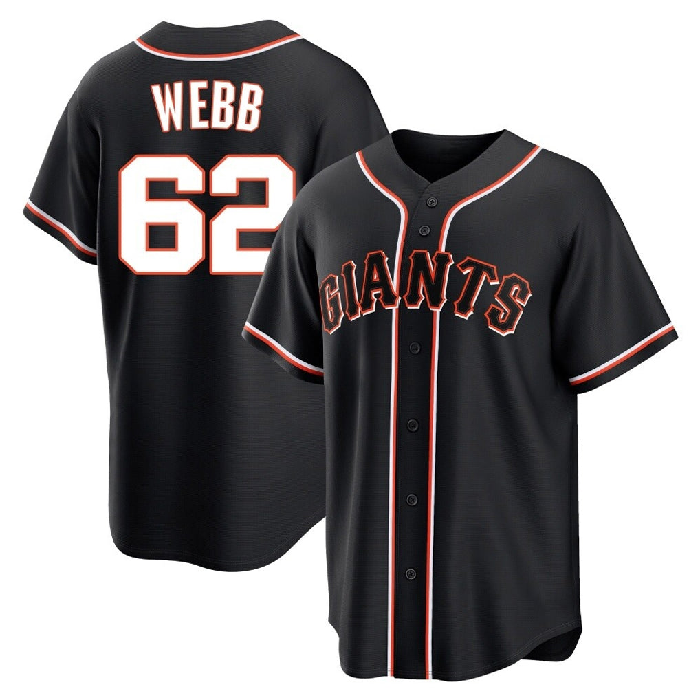 SF.Giants #62 Logan Webb Player Black Fashion Out Home Limited Qdoa Stitched Jerseys