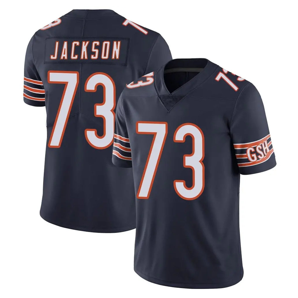 C.Bears #73 Jonah Jackson Player Navy Vapor Untouchable Limited Home Game Qdoa Stitched Jerseys