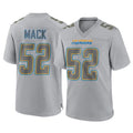LA.Chargers #52 Khalil Mack Player Gray Atmosphere Fashion Home Game Qdoa Stitched Jerseys