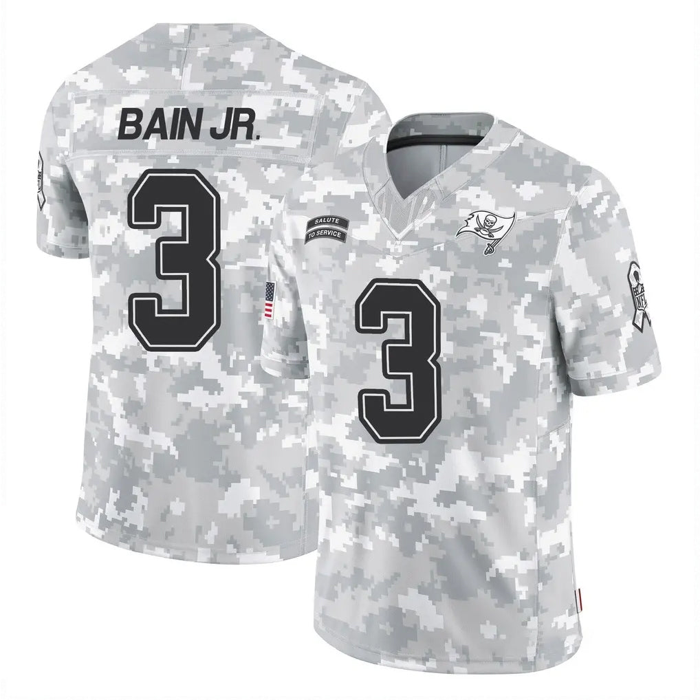 TB.Buccaneers #3 Rueben Bain Jr. Player Arctic Camo Limited Salute To Service Home Game Qdoa Stitched Jerseys