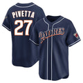 S.Diego Padres #27 Nick Pivetta Player Navy Cooperstown Collection Limited Home Qdoa Stitched Jerseys