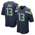 S.Seahawks #13 Ernest Jones IV Player Navy Home Game Qdoa Stitched Jerseys