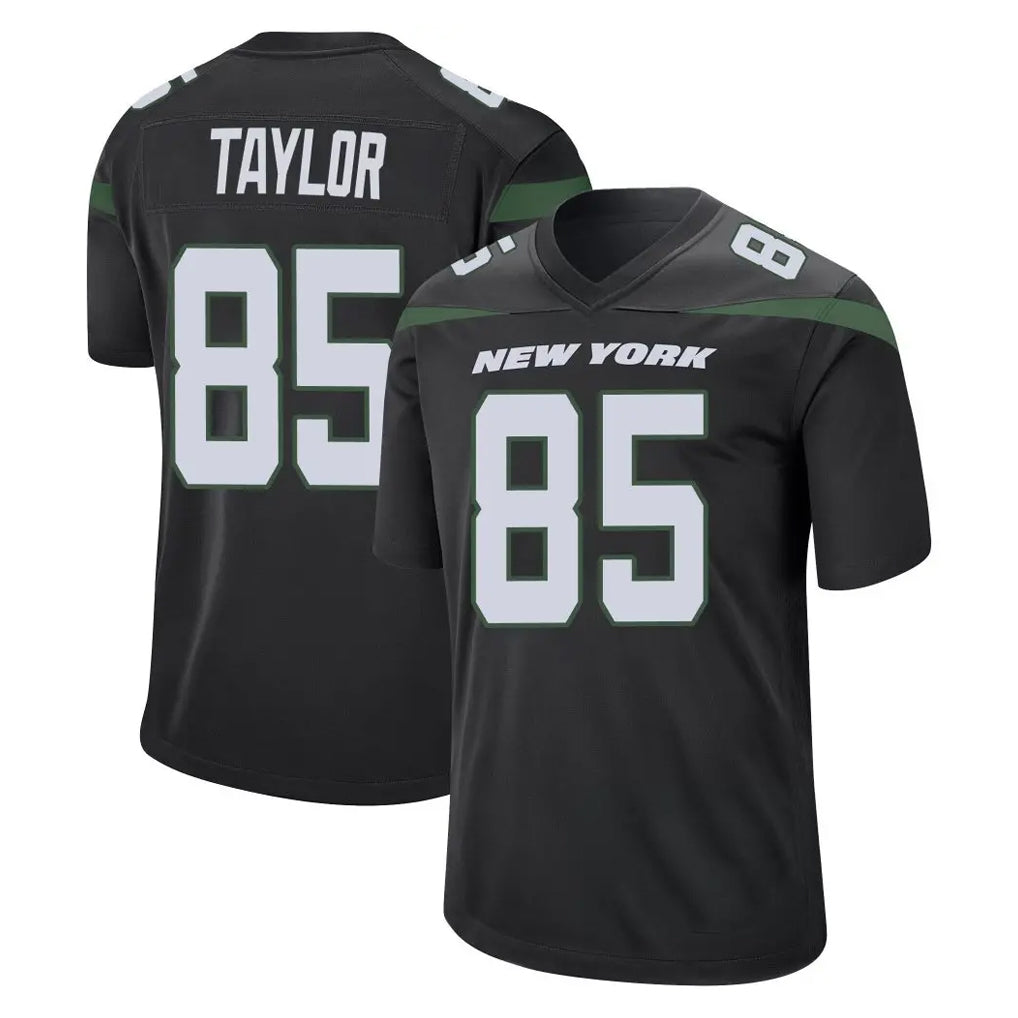 NY.Jets #85 Mason Taylor Player Stealth Black Home Game Qdoa Stitched Jerseys