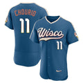 M.Brewers #11 Jackson Chourio Player Blue 2026 City Connect Home Limited Elite Qdoa Stitched Jerseys