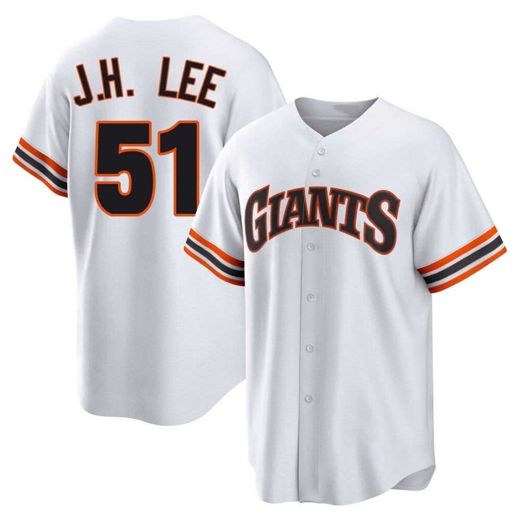 SF.Giants #51 Jung Hoo Lee Player White Throwback Cooperstown Collection Home Game Qdoa Stitched Jerseys