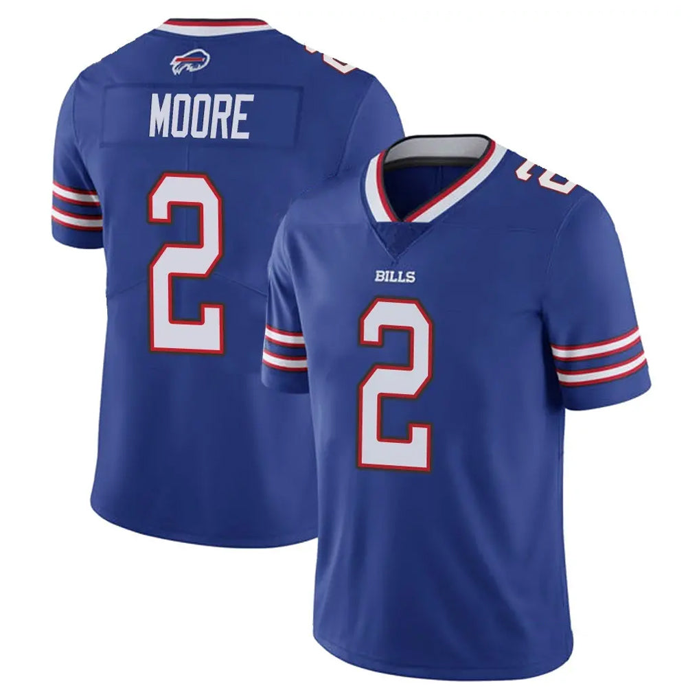 B.Bills #2 DJ Moore Player Royal Vapor Untouchable Limited Qdoa Stitched Jerseys