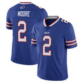 B.Bills #2 DJ Moore Player Royal Vapor Untouchable Limited Qdoa Stitched Jerseys