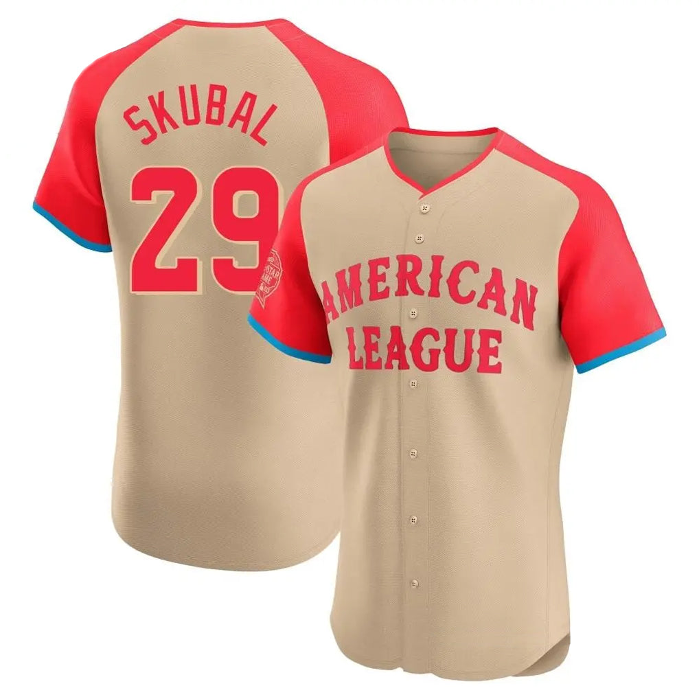 D.Tigers #29 Tarik Skubal Player Cream American League All-Star Limited Elite Home Qdoa Stitched Jerseys