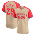 D.Tigers #29 Tarik Skubal Player Cream American League All-Star Limited Elite Home Qdoa Stitched Jerseys