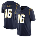 LA.Chargers #16 J.K. Scott Player Navy Limited Vapor Untouchable Home Game Qdoa Stitched Jerseys