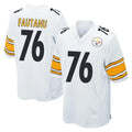 P.Steelers #76 Troy Fautanu Player White Home Game Qdoa Stitched Jerseys