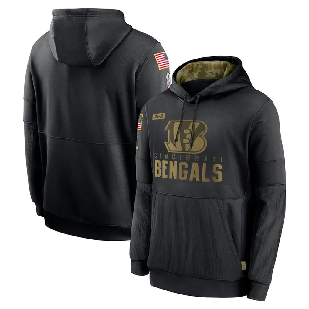C.Bengals ## Bengals Blank Player Black Salute to Service Pullover Hoodies Limited Qdoa Stitched Jerseys