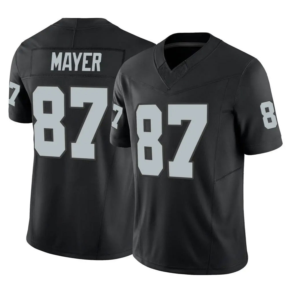 LV.Raiders #87 Michael Mayer Player Black Limited Vapor F.U.S.E. Home Game Qdoa Stitched Jerseys