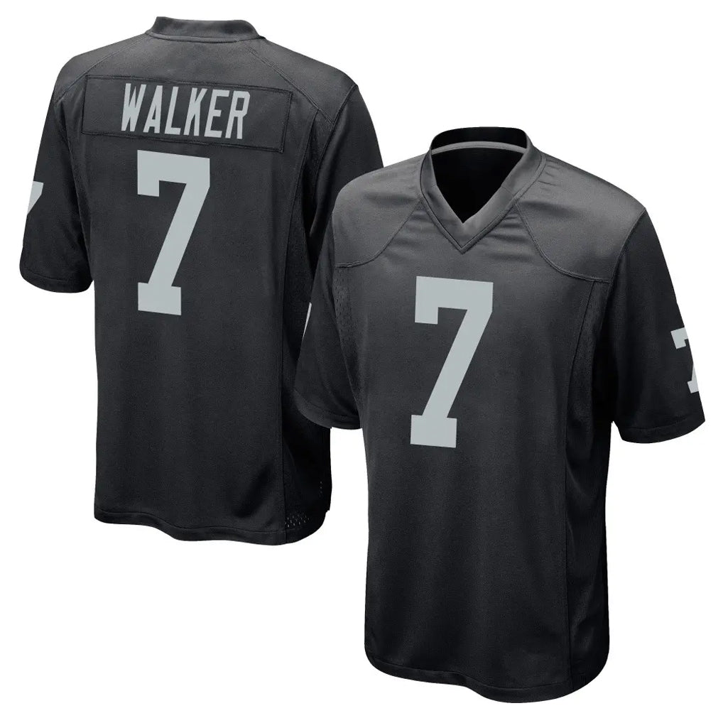 LV.Raiders #7 Quay Walker Player Black Home Game Qdoa Stitched Jerseys