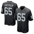 LV.Raiders #65 Tyler Linderbaum Player Black Home Game Qdoa Stitched Jerseys
