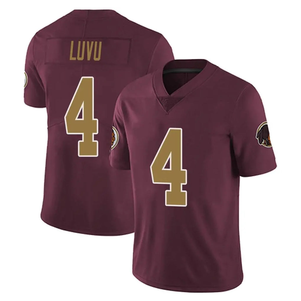 W.Commanders #4 Frankie Luvu Player Burgundy Alternate Vapor Untouchable Home Game Qdoa Stitched Jerseys