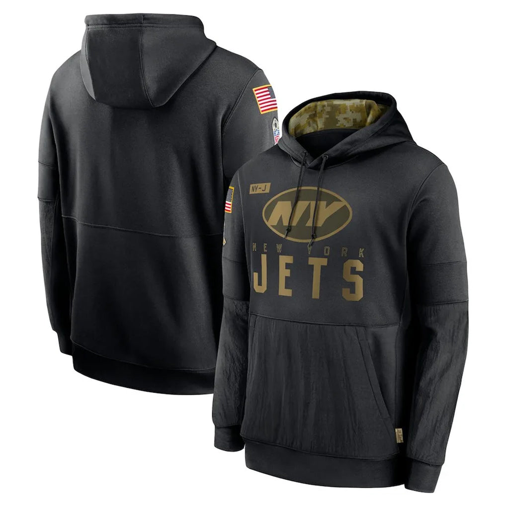 NY.Jets ## Jets Blank Player Black Salute to Service Hoodies Limited Game Qdoa Stitched Jerseys
