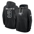 KC.Chiefs #9 Kenneth Walker III Player 2026 Black Logo Pullover Hoodies Limited Game Stitched Jerseys