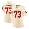 A.Cardinals #73 Isaac Seumalo Player Cream Rivalries Collection Game Qdoa Stitched Jerseys