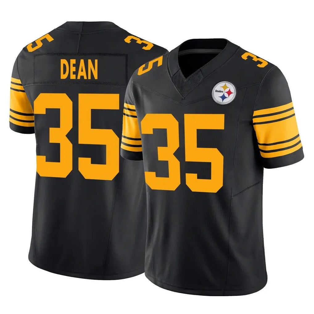 P.Steelers #35 Jamel Dean Player Black Limited 2nd Alternate Vapor F.U.S.E. Home Game Qdoa Stitched Jerseys