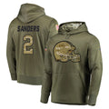 C.Browns #2 Shedeur Sanders Player Olive Salute to Service Pullover Hoodies Home Game Qdoa Stitched Jerseys
