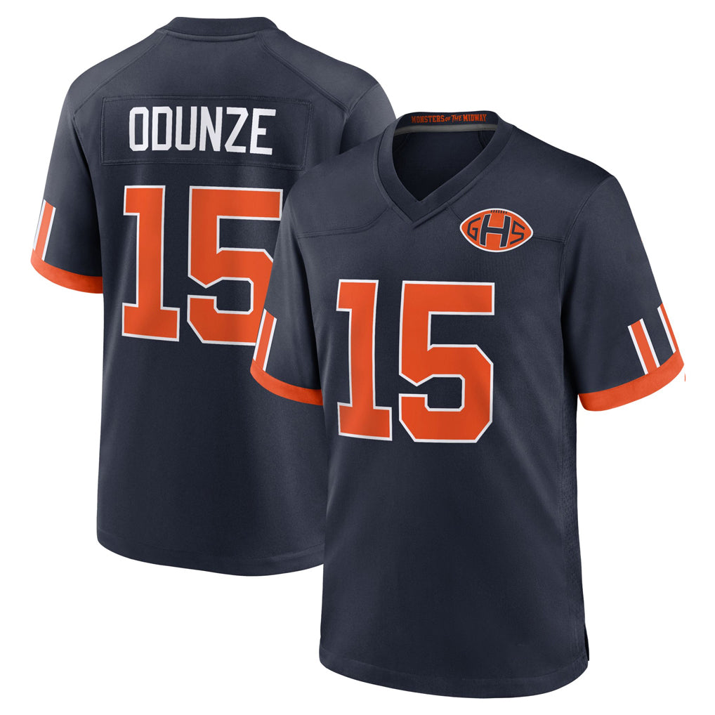 C.Bears #15 Rome Odunze Player Navy 2026 Rivalries Collection Home Game Qdoa Stitched Jerseys