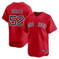B.Red Sox #52 Wilyer Abreu Player Red Limited Home Game Qdoa Stitched Jerseys