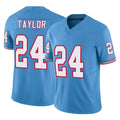 T.Titans #24 Alontae Taylor Player Light Blue Limited Vapor F.U.S.E. Home Game Qdoa Stitched Jerseys