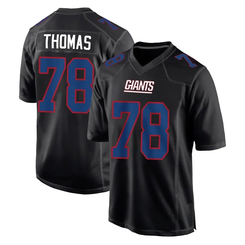 NY.Giants #78 Andrew Thomas Player Carbon Fashion Limited Home Game Qdoa Stitched Jerseys