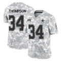D.Cowboys #34 Jalen Thompson Player Arctic Camo Salute to Service Limited Home Game Qdoa Stitched Jerseys