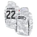 S.Seahawks #22 Rashid Shaheed Player Arctic Camo Limited Salute to Service Pullover Hoodies Game Qdoa Stitched Jerseys