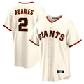SF.Giants #2 Willy Adames Player Cream Home Game Qdoa Stitched Jerseys