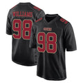SF.49ers #98 Mykel Williams Player Black Fashion Home Game Qdoa Stitched Jerseys